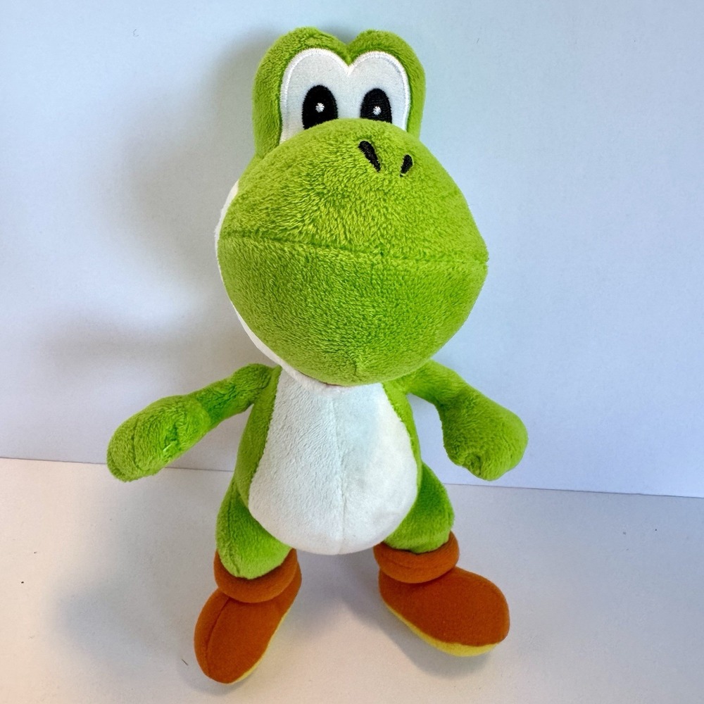 Super Mario Fire Mario & Yoshi Plush 9" Nintendo Stuffies Mario Brothers - Picture 10 of 16